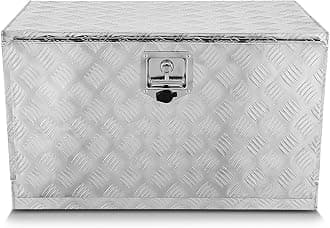 Truck Tool Box Lockable Storage Box, Truck Bed Tool Box Truck Bed Organizer Aluminum Truck Tool Boxes for Bed of Truck, w/Lock & Keys, 31.5"L X 19"D X 19"H Silver, TBOX-T5-014-ALU