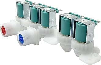 Washer Water Inlet Valve Assembly For Samsung WA48H7400AP/A2 WA48H7400AW/AA WA48H7400AW/A2 WA50F9A7DSP/A2 WA52M7750AV/A4 WA50K8600AV/A2 WA54M8750AV/A4 WA45H7200AW/A2 WA50F9A6DSW/A2 WA48J7700AW/A2