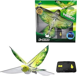 MukikiM eBird Green Parrot - 2016 Creative Child Preferred Choice Award Winning Flying RC Toy - Remote Control Bionic Bird (Newest 2.4GHz Version Featuring USB Charging)