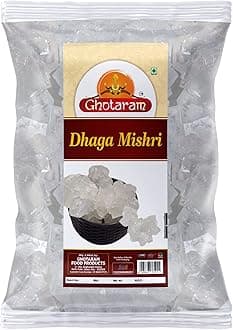 Ghotaram Rajawadi Mishri Dhaga Sugar Thread (Dhaga Mishri) Candy Thread, Dhaga Mishri, Pure Thread Crystal, Rock Sugar, Dhaga Mishri, Dhaga Misri, Kuja Mishri, Kooza Misri, Mishari-240g