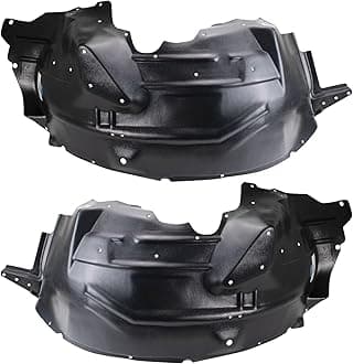 TRQ Driver and Passenger Side Inner Fender Liner Set Compatible with 1999-2004 Ford F-250 Super Duty F-350 Super Duty 2000-2003 Ford Excursion RWD