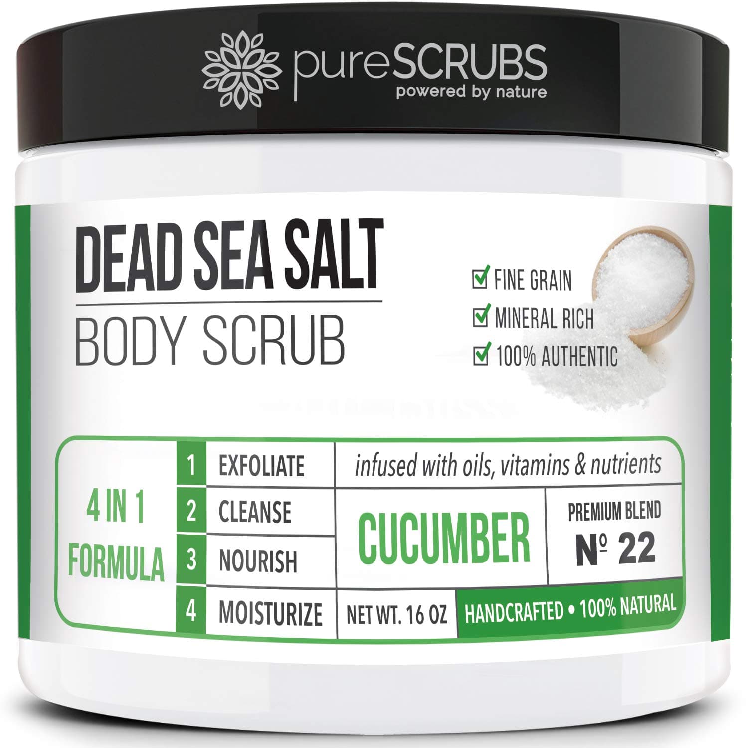pureSCRUBS Cucumber Salt Scrub