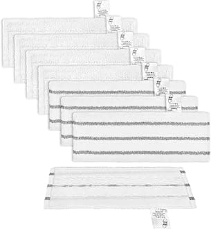 8 Pack EasyFix Pads for Karcher SC2, SC3, SC4, SC5 Steam Cleaner (4 Grey + 4 White), Accessories