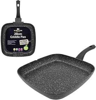 Blackmoor66170 28cm Non-Stick Griddle Pan, Black