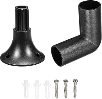 sourcing map Solar Torch Light Base and Joint Kit Landscape Light Wall Mounting Kit for Garden Pathway Lighting, 4 Set