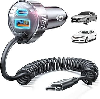 65W iPhone 17 Pro Max Car Charger USB C Fast Charging,Super Fast iPhone 16/17 Pro Car Charger Type C Adapter Fit iPhone 17 Air ProMax Plus/16/15,Pixel 10, Galaxy S25/24 Black Kits