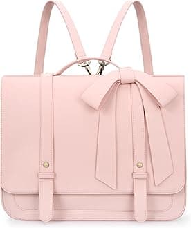 Briefcase for Women Messenger Backpack PU Leather 14 inch Laptop Bag Satchel Computer Bag for College Business Travel