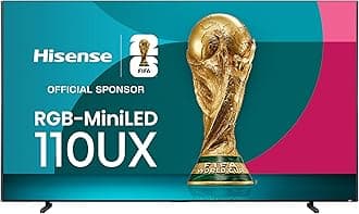 110-Inch Class Mini-LED Premium ULED X Series 4K Google Smart TV with Alexa Compatibility, QLED, 144Hz, Dolby Vision Atmos, HDR10+, 4.2.2 Ch Audio, Hands Free Voice Control (110UX, 2024 Model)