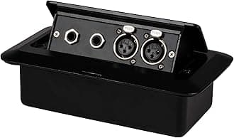 Parts Express Pop Up Stage Box with Two XLR Female and Two 1/4" TRS Female Jacks