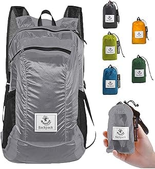 Hiking Daypack,Water Resistant Lightweight Packable Backpack for Travel Camping Outdoor