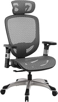 STAPLES Ergonomic Task Chair, Mesh, Ergonomic, Lumbar Support, Swivel, Gray