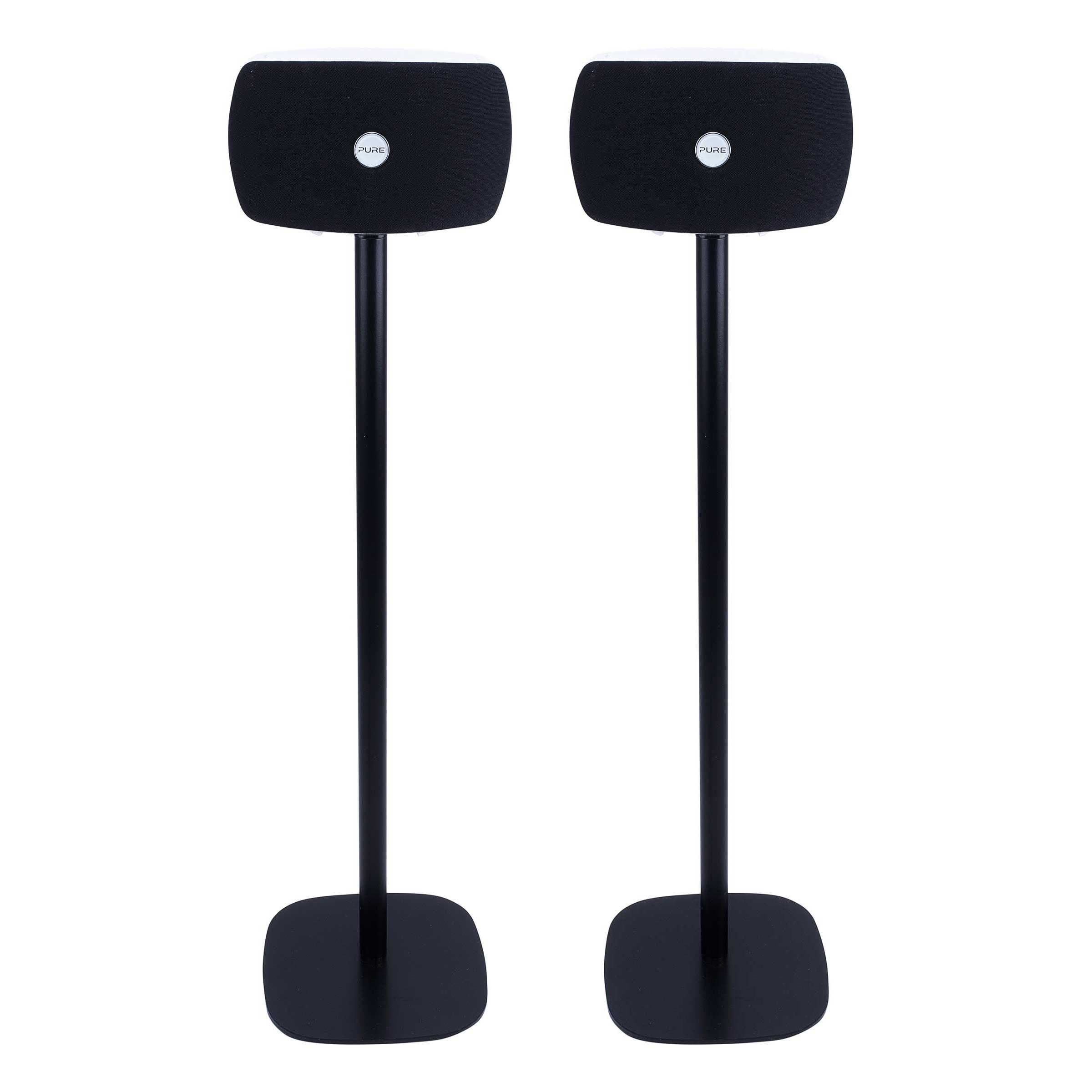 Vebos Floor Stand Pure Jongo TX2 Black Set en Optimal Experience in Every Room - Allows You to Place Your Pure Jongo TX2 Exactly Where You Want it - Compatible with Pure Jongo TX2