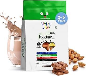 Little Joys Nutrimix Nutrition Powder Refill Pouch 700g | 2-6 Years | No Refined Sugar | Supports Healthy Growth & Boosts Immunity | With Ragi, Bajra, Almonds & Oats | Chocolate Flavour