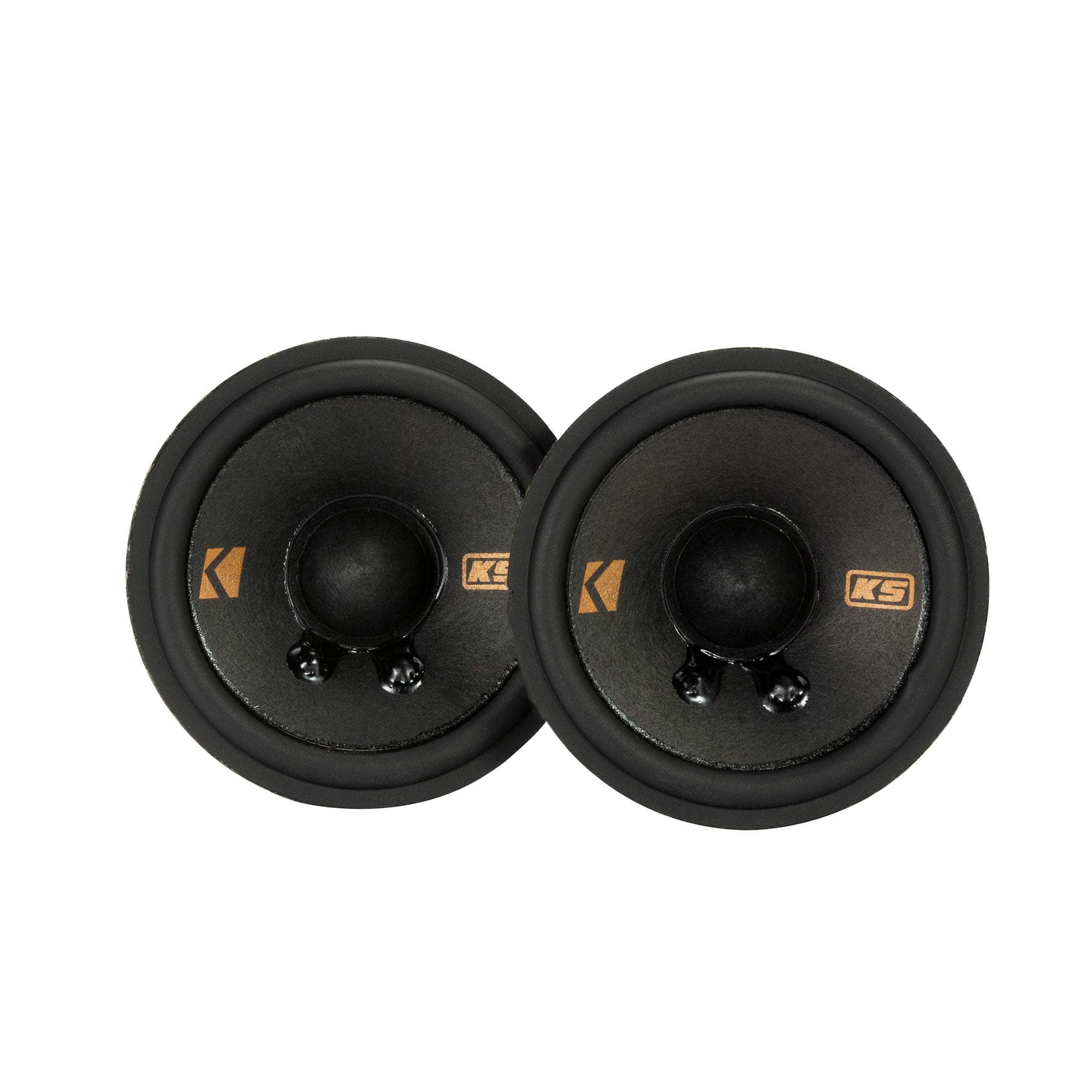 KICKER 47KSC2704 2.75" Mid-Range Speakers, 4ohm with Brackets for Select GM/Chrysler/Subaru/Jeep and Toyota Included