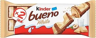 Bueno White Chocolate With Hazelnut (Pack Of 3)39 Gram