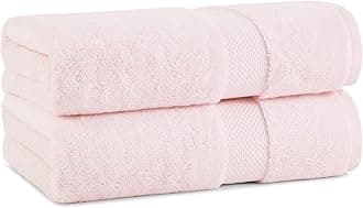 Aston & Arden Egyptian Bath Towels - (Pack of 2) Oversized Ultra Soft Thick & Absorbent, 100% Ringspun Egyptian Cotton Bathroom Towel for Spa, Hotel, 600 GSM, 30 x 54 in, Pink