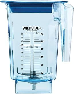 Blendtec 90 oz WildSide Jar, Commercial Grade - Five-Sided Replacement Blender Jar - Compatible with Blendtec Blenders - 36 oz Blending Capacity - Blue