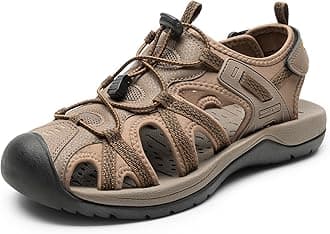 - Men's Sandals Hiking Water Sport Athletic Beach Outdoor Comfortable Casual Closed Toe Summer Sandal Shoes