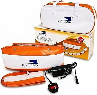 2-Motor Slimming & Massage Belt with Heat – Full Body Toning, Pain Relief & Thermal Therapy – Adjustable, Portable Design for Abdomen, Waist, Thighs & Arms EM-3175