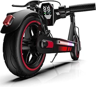 Electric Scooter for Adults Long Range Miles, 500/600W Motor & 10" Vacuum Tires, Foldable Design with Dual Disc Brakes, Smart App Control