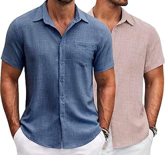 Men Cotton Regular Fit Shirt || Stylish (Resort-Slub)