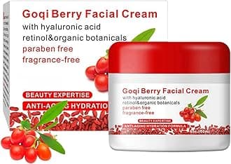 100g Berry Face Cream,Go-Ji Berry Facial Cream,Face Moisturizer Go-Ji Cream,Anti Wrinkle Cream,Anti Aging Face Cream,Face Cream for Women,Face Moisturiser,Moisturizing Revitalizing Cream