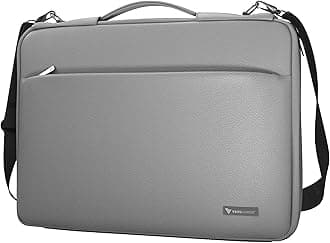 Vaku Luxos® Da Valencia 13"|14" Inch Laptop Bag Leather Collection Messenger Organizer Shoulder Sling Office Bag for Men & Women With Adjustable Strap for Laptop and MacBook