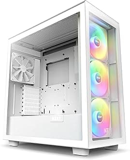NZXTH7 Elite - CM-H71EW-02 - ATX Mid Tower PC Gaming Case - Front I/O USB Type-C Port - Quick-Release Tempered Glass Side Panel - White (2023)