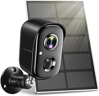 VISION WELL Security Cameras Wireless Outdoor, 2K Battery Powered AI Motion Detection Spotlight Siren Alarm WiFi Surveillance Indoor Home Camera