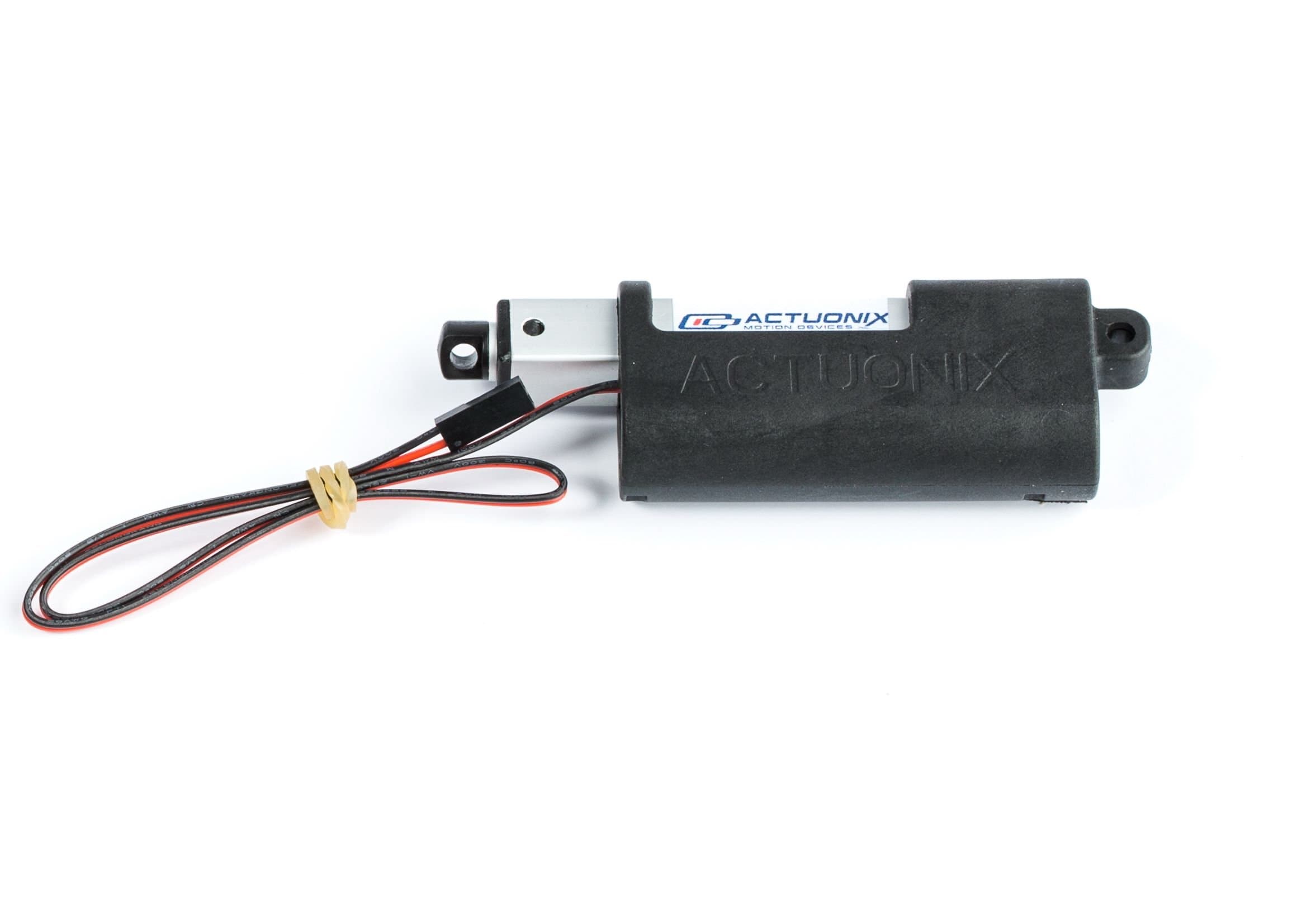 P16 Linear Actuator 12 Volt 50mm (2") Stroke, 64:1 Gearing, 20lbs (90N) Max Force, (Includes Hardware Kit)