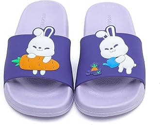 Toddler Little Kids Dinosaur Beach/Pool/Shower Slides/Anti-Skid Home Bath Slippers/Cute Summer Outdoor Shoes for Girls and Boys