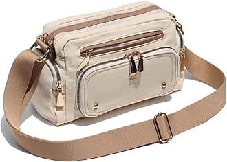 Women Fashion Tote Crossbody Handbags for Women Multi Pockets Shoulder Bag Nylon Travel Purse