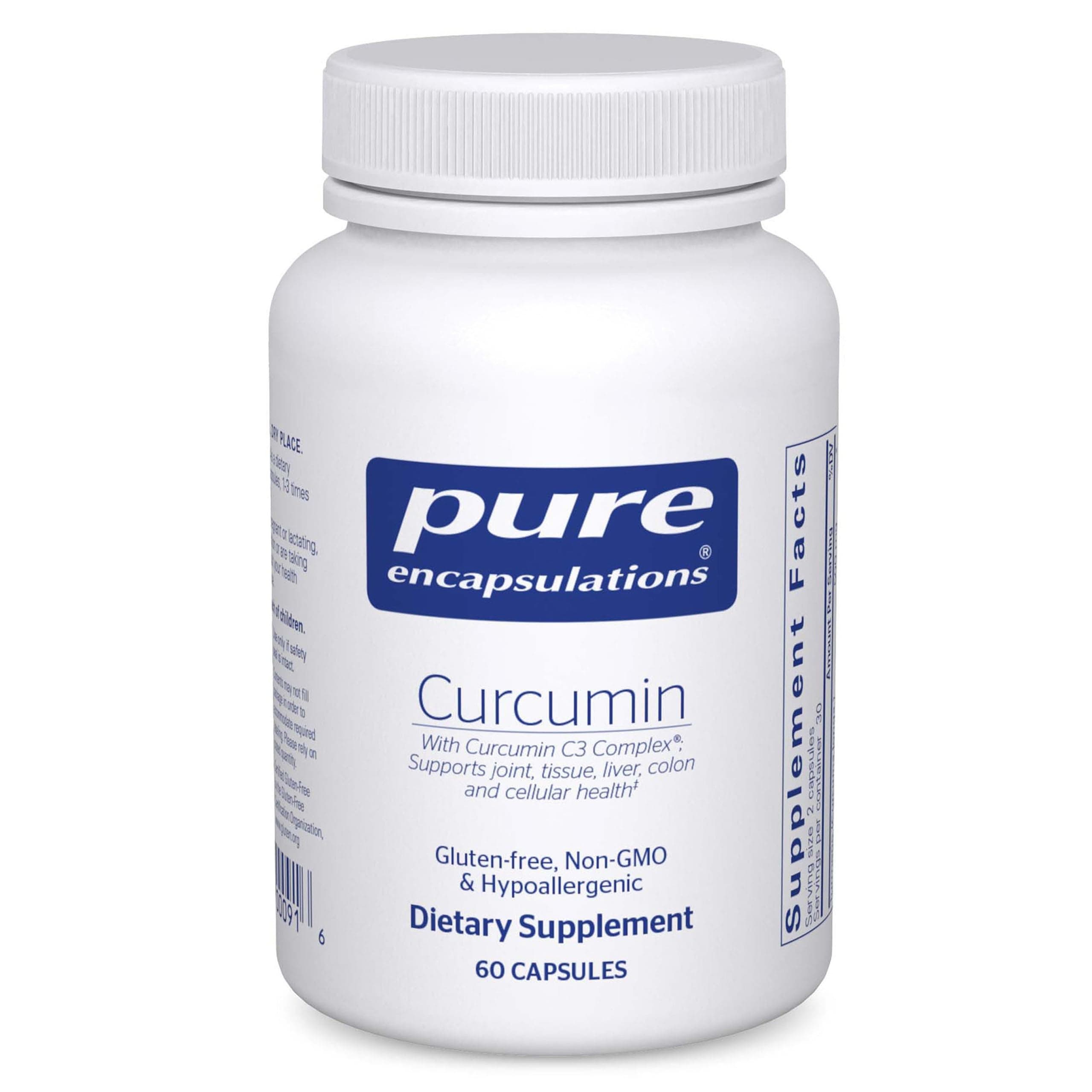 Curcumin | Curcumin C3 Complex to Support Joints, Tissue, Liver, Colon, Brain, and Cellular Health* | 60 Capsules