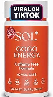GoGo Energy Supplement: Natural Energy Boost, Cortisol Regulation, Focus Support, Herbal Alternative for Men & Women