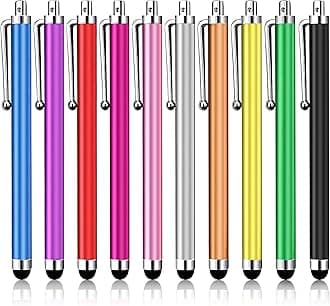 10 Pack Stylus Pen,High Precision and Sensitivity Stylus for Everyday Writing,Stylus Pen for Touchscreen Drawing,Universal Stylus Compatible with Touch Screens,10 Colors