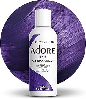 Adore Shining Semi Permanent Hair Colour, 113 African Violet