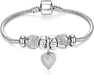 14K Gold Plated Charm Bracelet for Women, Women's Charm Symbol Bracelets, Gifts for Mother's Day, Mom, Her, Wife, Girls