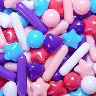 STARBOLO Ball Pit Balls for Toddlers - Macaron 100 Ball Pit Balls Crush Proof Plastic Toy Balls for Toddlers Ball Pits, Ball Pit Play Tent, Baby Pool Water Toys(Mixed 5 Colors)