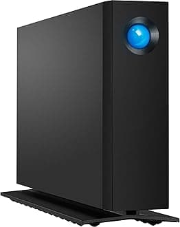 LaCie d2 Professional 4TB External Hard Drive Desktop HDD USB-C USB 3.1 Gen 2, 7200 RPM Enterprise Class Drives, for Mac and PC Desktop, 5-Year Data Recovery Services & 1mo Adobe CC (STHA4000800)