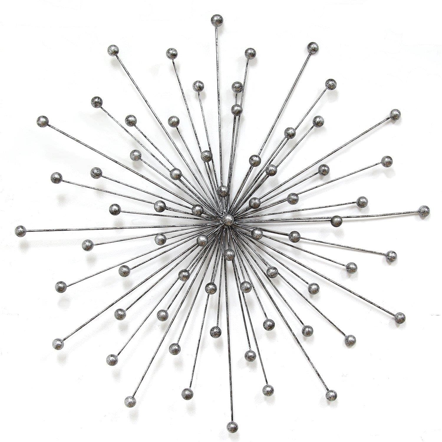 Stratton Home Decor SHD0027 Burst Wall Decor, Silver