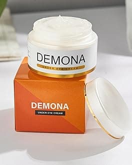 Demona Under Eye Cream - Dark Circles, Puffiness, Wrinkles & Fine Lines Reduction | Hydrating & Anti-Aging Eye Cream with Natural Ingredients | 50gm