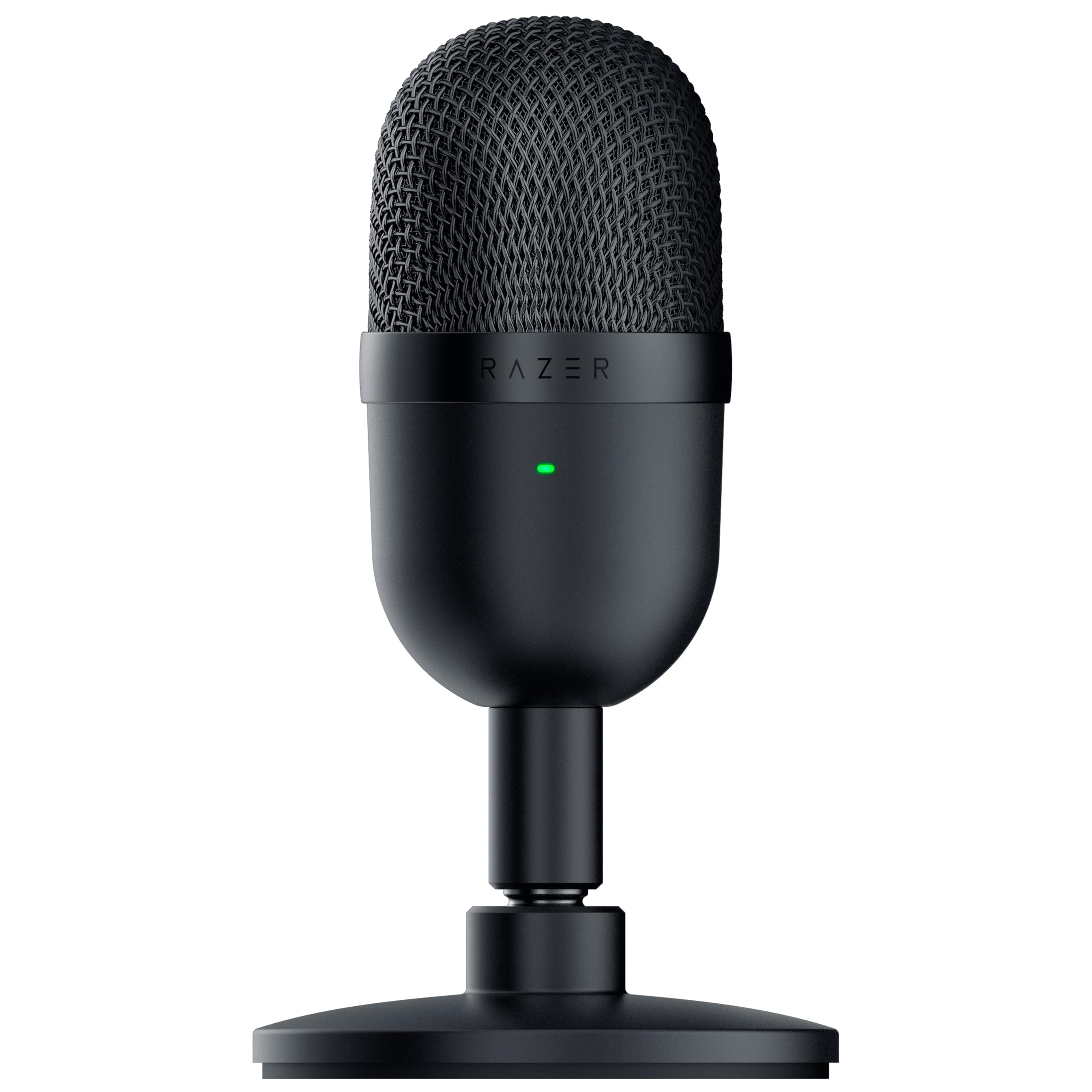 Razer Seiren Mini - USB Condenser Microphone for Streaming (Compact with Supercardioid Polar Pattern, Tiltable Stand, Integrated Shock Absorber) Black
