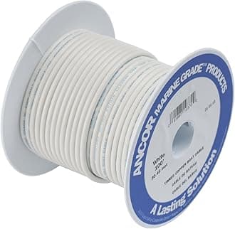 Ancor White 10 AWG Tinned Copper Wire - 25'