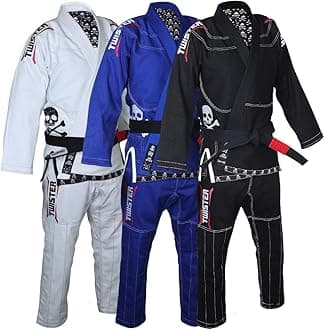 TwisterProgress BJJ Gi | Preshrunk Pearl Weave 475g | Brazilian Jiu Jitsu Uniform FREE White Belt