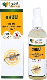 SHUU Lizard Repellent Spray - 100ml | Smarter way to Shuu Lizards away | 100% Herbal and Chemical free | Baby and Pet safe | Certified Ayurvedic | Effective on all types of Lizards