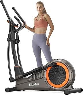 Niceday Elliptical Exercise Machine, Elliptcal Machine for Home, 15.5IN/16IN/20IN Stride Elliptical Machine, Elliptcal Training Machine with 16 Level Resistance, 500LBS Loading Capacity