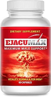 Ejacumax Vitality- Prenatal Vitamins for Men- Fertility Formula - Male Semen Volume Enhancer- High Potency Sperm Count Boosting Formulation- All Natural and Effective- 60 Capsules