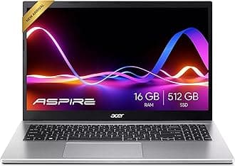 acer Aspire 3 Slim Laptop - 15.6" Full HD IPS 1080P Display - AMD Ryzen 3 7330U Quad-Core Processor - 16GB RAM - 512GB NVMe SSD - Webcam - Wi-Fi 6 - AI PC - Windows 11 Pro - Ethernet Port Hub