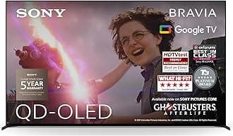 Sony BRAVIA XR, XR-77A95L, 77 Inch, QD-OLED, Smart TV, 4K HDR, Google TV, ECO PACK, BRAVIA CORE, Perfect for PlayStation5, Seamless Edge Design, 5 Year Warranty