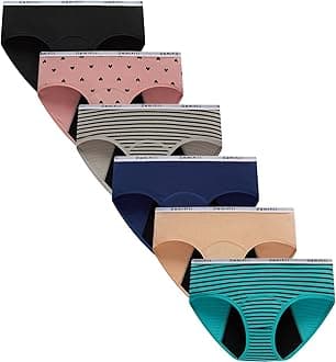 Demifill Teen Girls Period Panties Juniors First Period Starter Underwear Soft Briefs Pack of 6 Multipack
